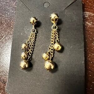Elegant Gold Dangle Earrings